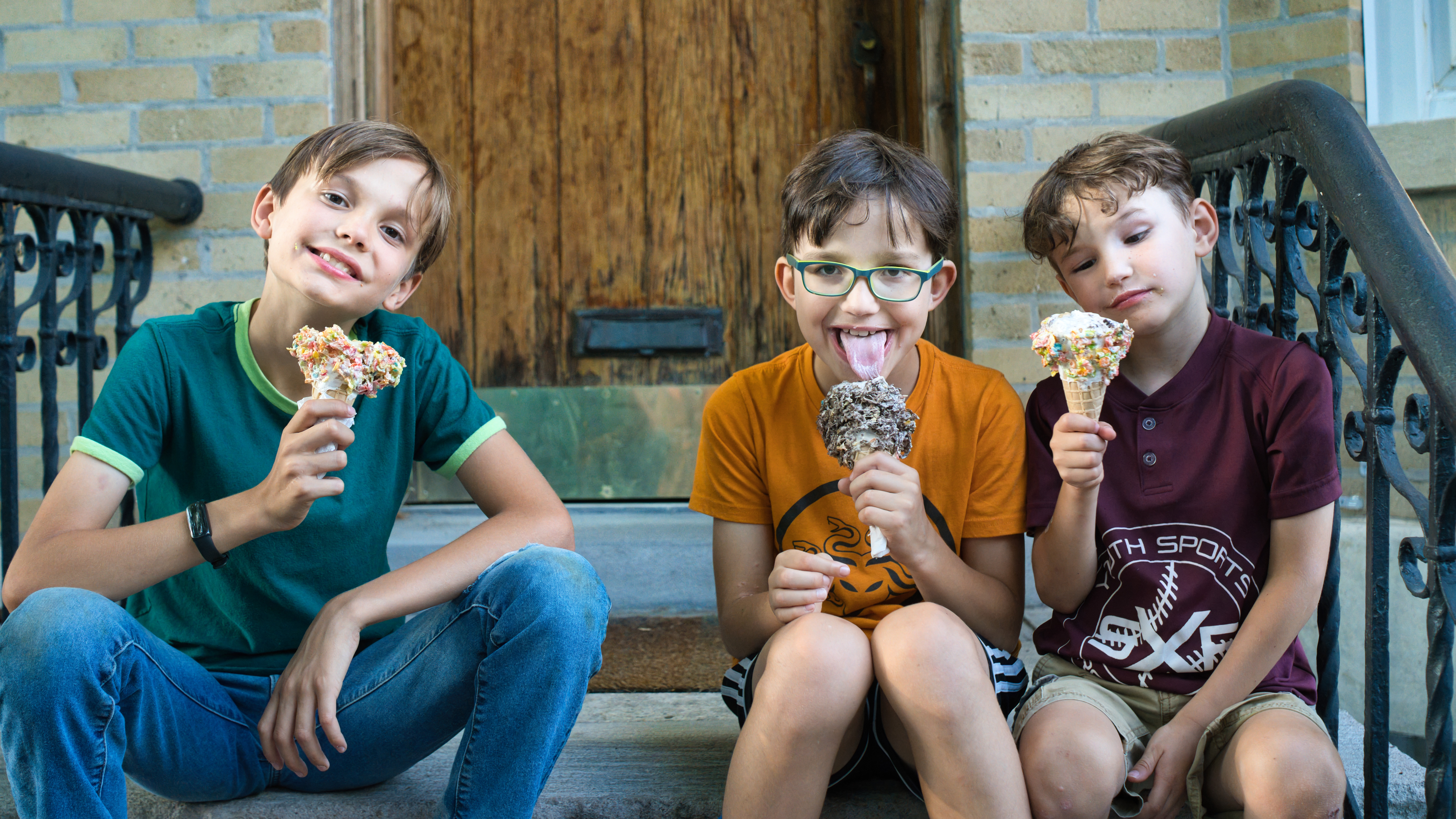 Giant end of school ice cream cones