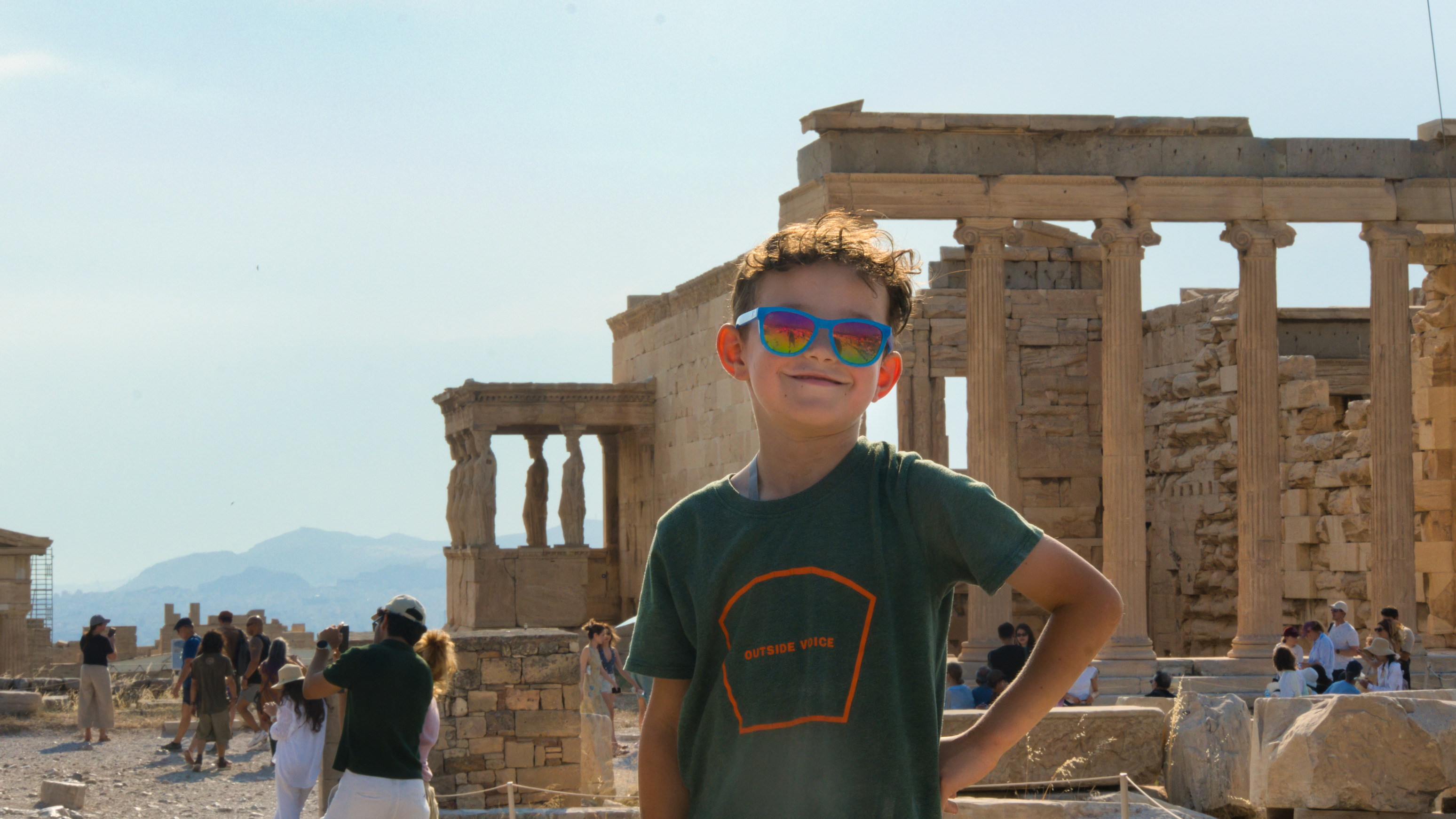 Cam in front of the Erechtheion