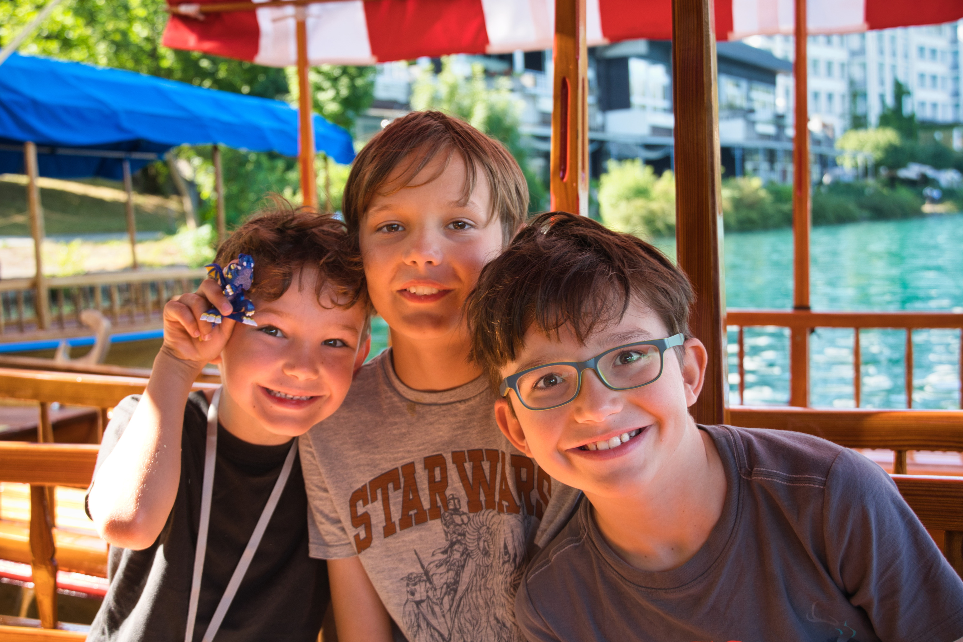 Kids on the Pletna