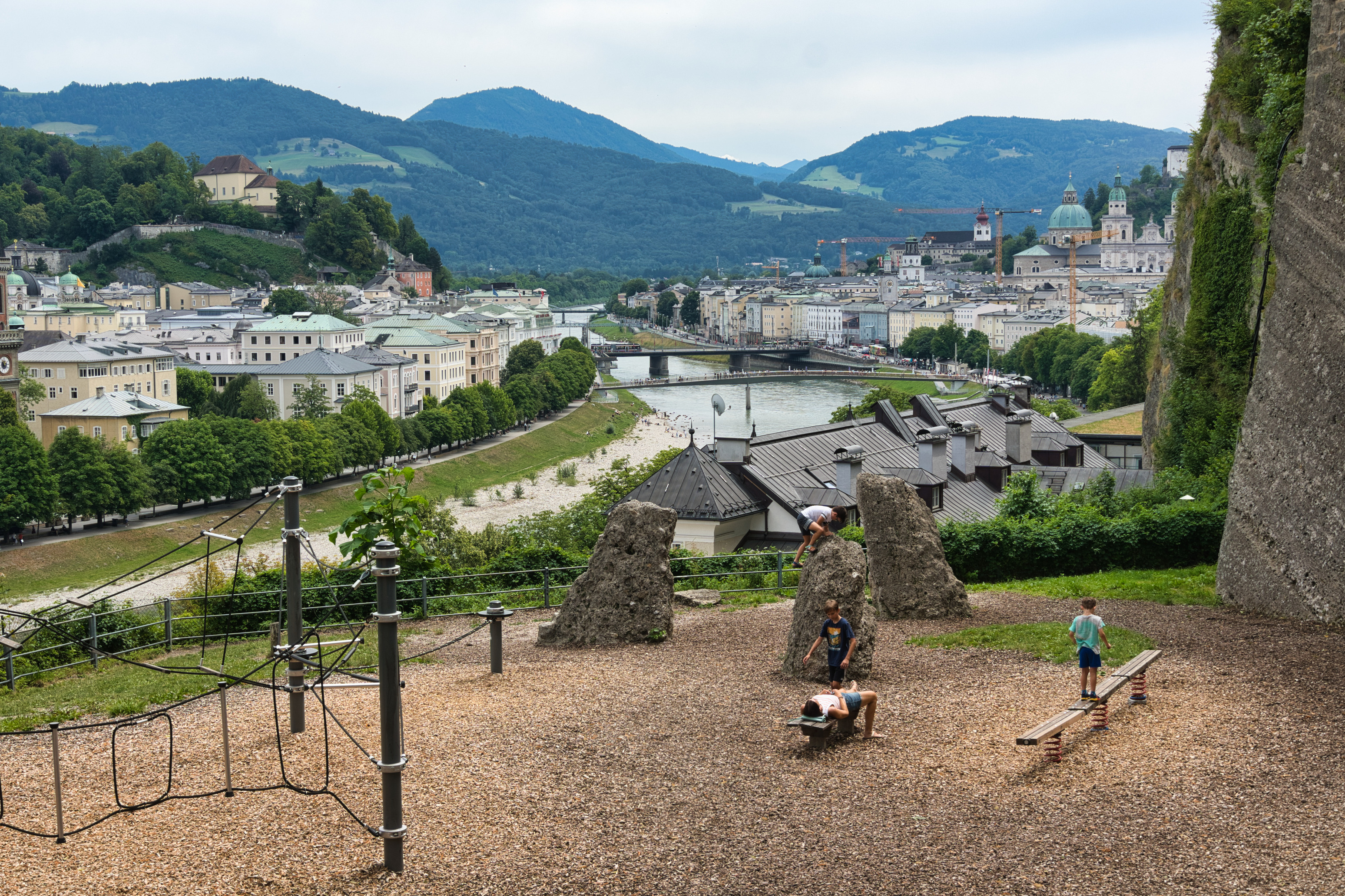 Rock climbing playground