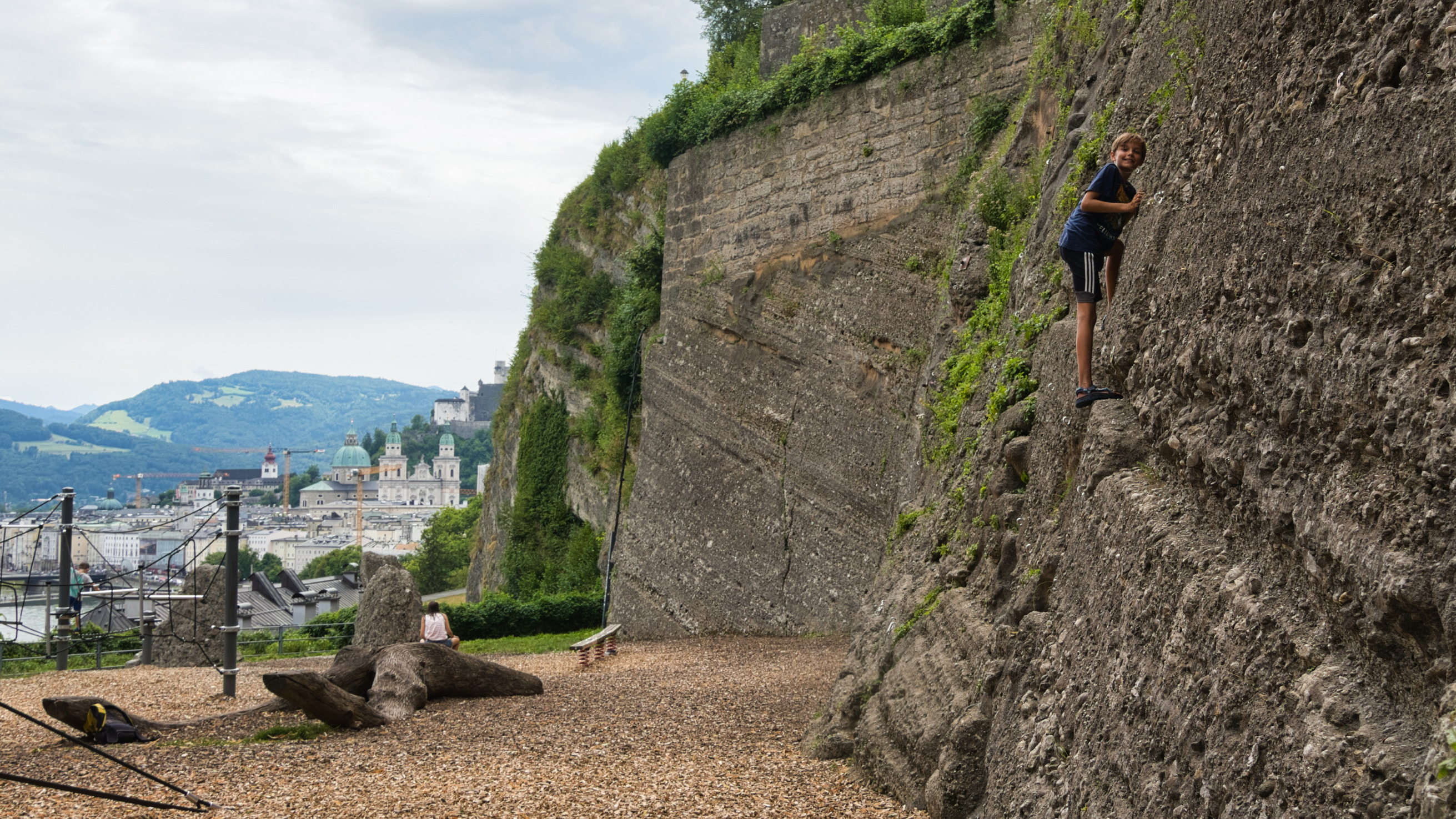 Rock climbing playground