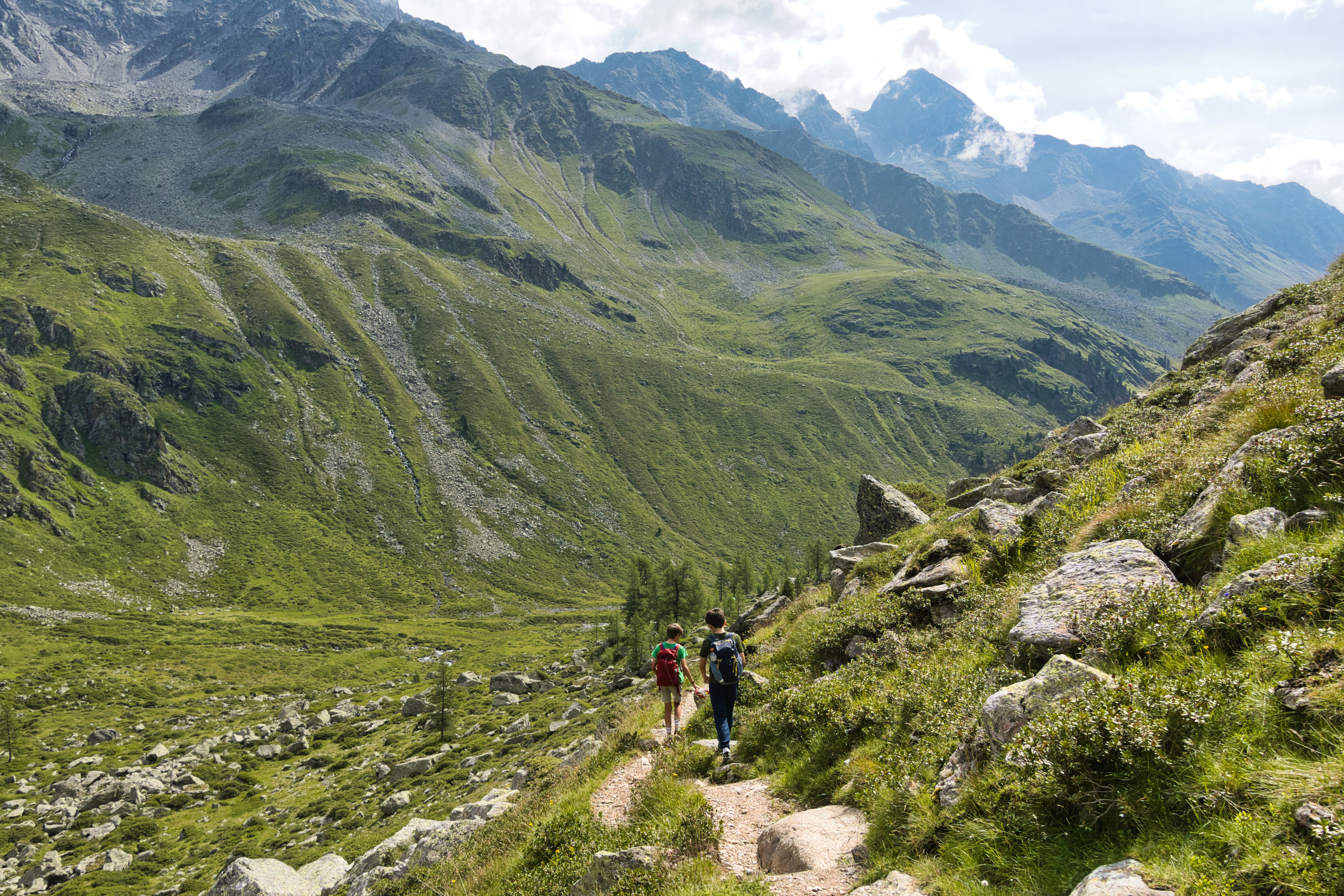 Above the hut on day 2, slightly improved weather conditions
