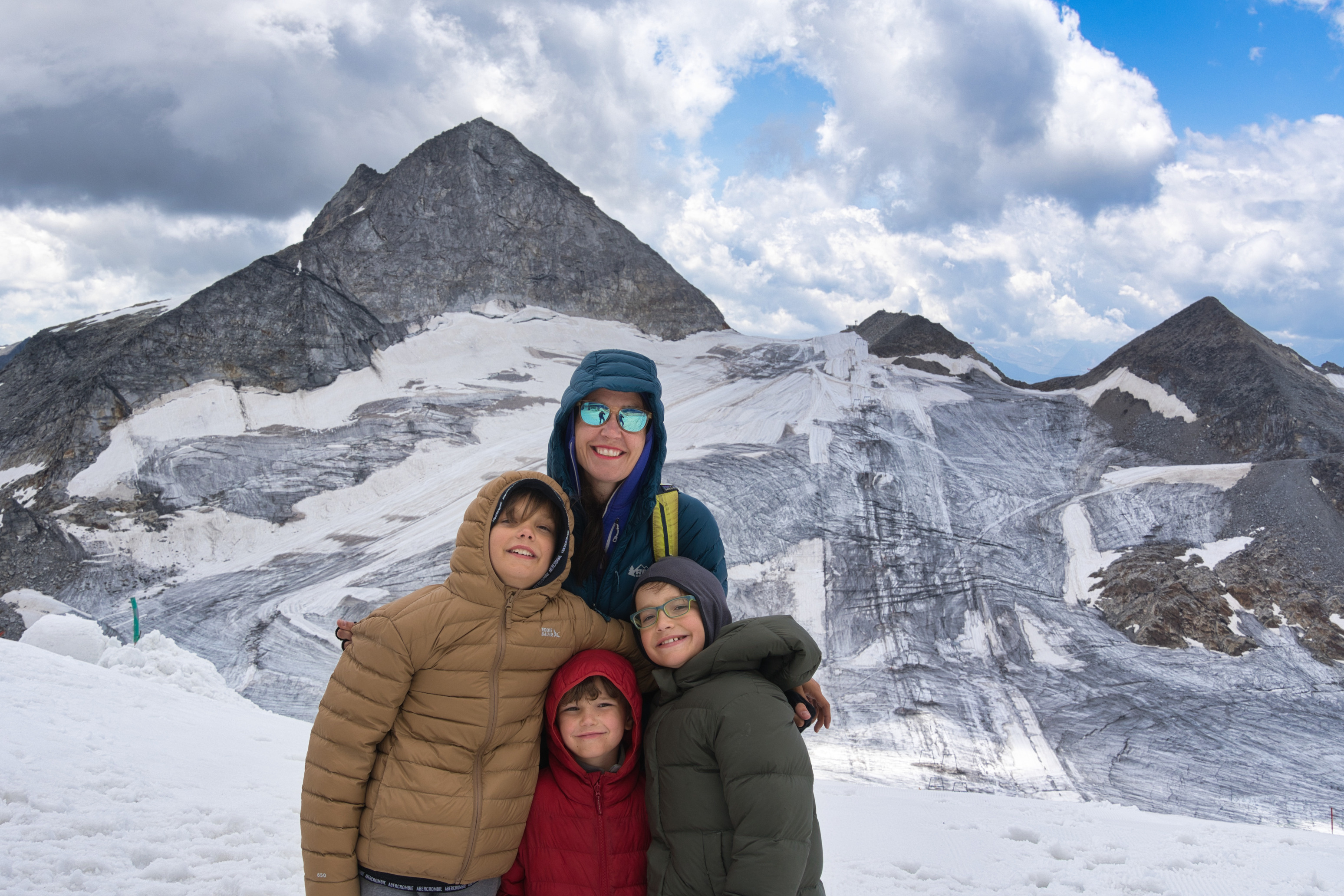 On top of the glacier