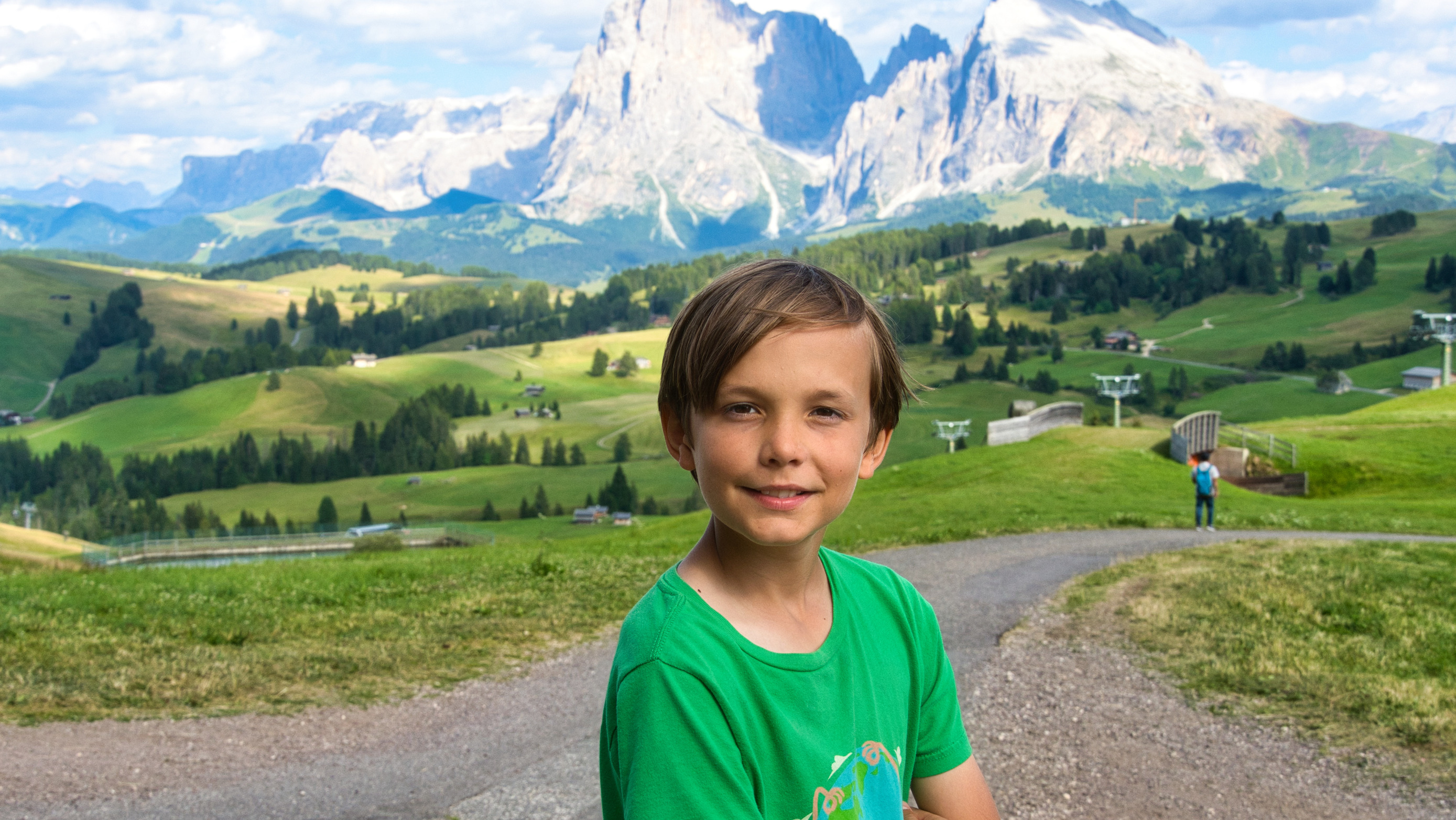 Luke at the end of our 5+ mile hike